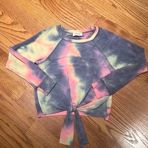 Happy Days tie dye top w/tie bottom - cutest ever sz small